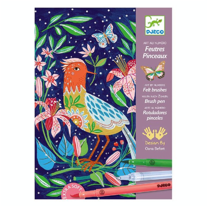 Tableau à colorier Au jardin - Djeco - Rougier et Plé