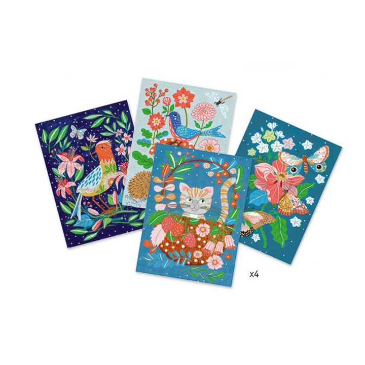 Tableau à colorier Au jardin - Djeco - Rougier et Plé