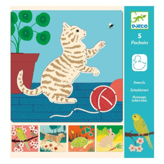 Pochoir Petits compagnons - Djeco - Rougier et Plé
