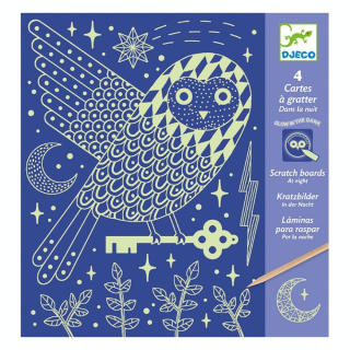 Carte à gratter Dans la nuit - Djeco - Rougier et Plé