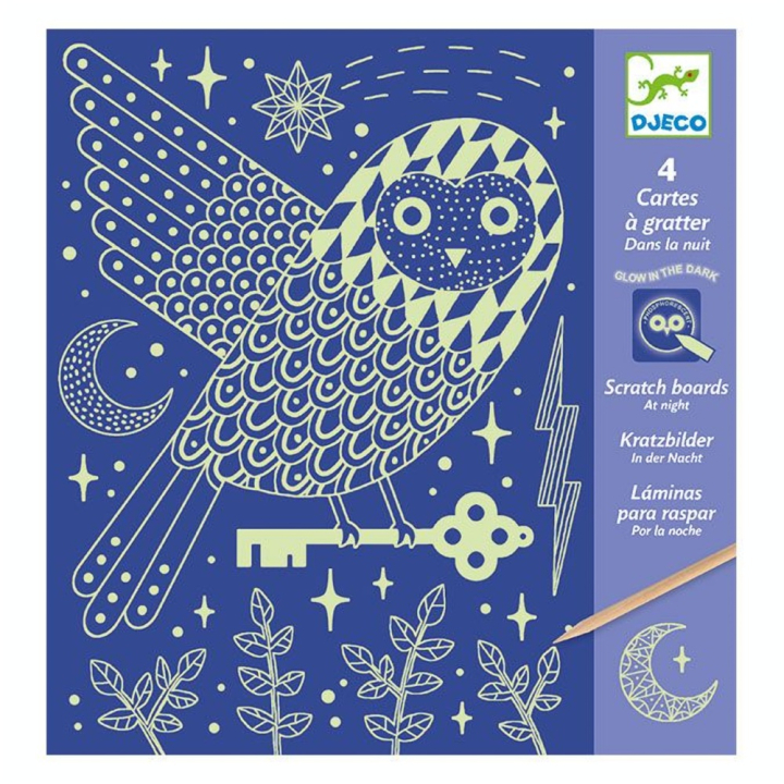 Carte à gratter Dans la nuit - Djeco - Rougier et Plé