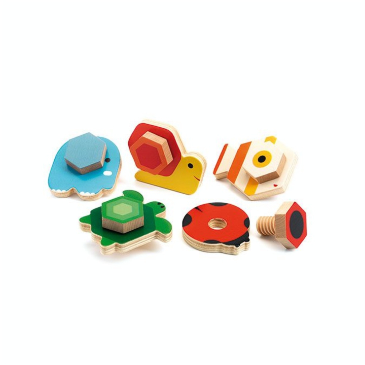 Jeu d'éveil en bois 10 pcs - Djeco - Rougier et Plé