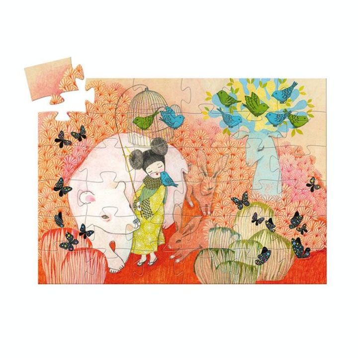 Puzzle silhouette Kokeshi 36 pièces - Djeco - Rougier et Plé