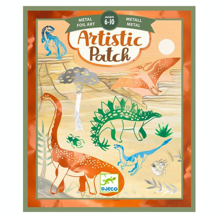 Activité collage Artistic patch Dinosaurus - Djeco - Rougier et Plé