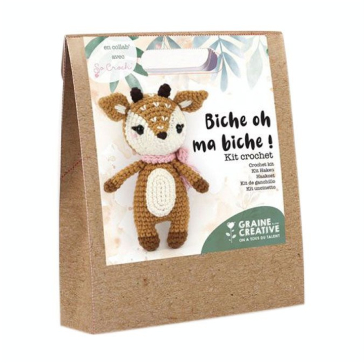 Kit de crochet animal Biche - Graine Créative - Rougier et Plé
