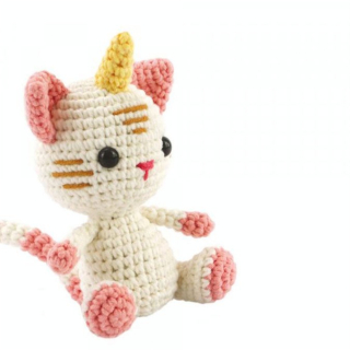 Kit de crochet animal Chat-licorne - Graine Créative - Rougier et Plé