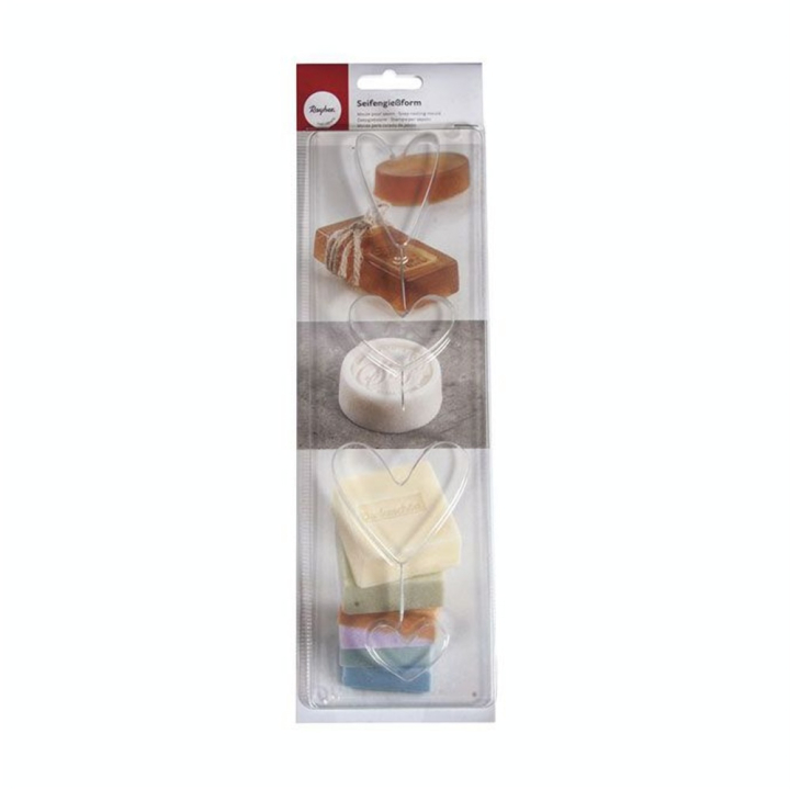 Moule à savon Coeur 4 pcs - Rayher - Rougier et Plé