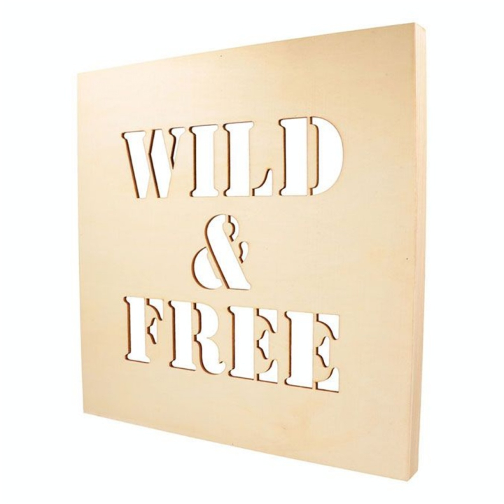 Châssis en bois ajouré Wild & Free 30 x 30 cm - Artemio - Rougier et Plé