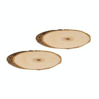Rondelle de peuplier ovale 20 x 23 cm 2 pcs - Artemio - Rougier et Plé