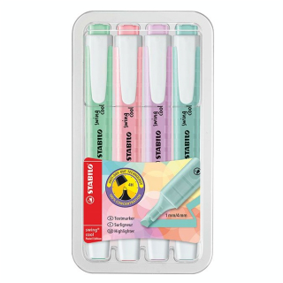 Surligneur Swing Cool pastel Set de 4 - STABILO - Rougier et Plé