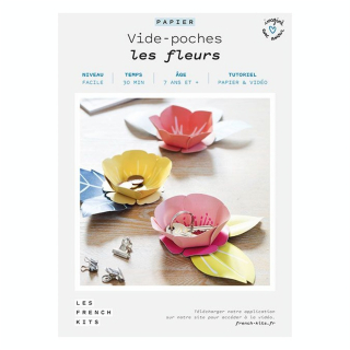 Kit papier Vide-poches les fleurs - French'Kits - Rougier et Plé