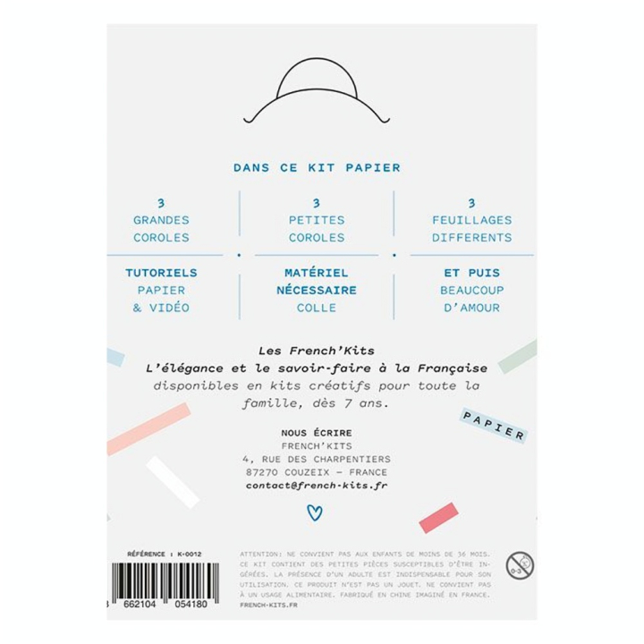 Kit papier Vide-poches les fleurs - French'Kits - Rougier et Plé