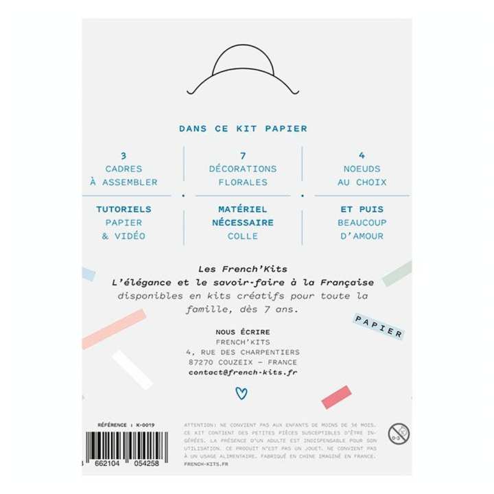 Kit papier Carte postale les cadres romantiques - French'Kits - Rougier et Plé