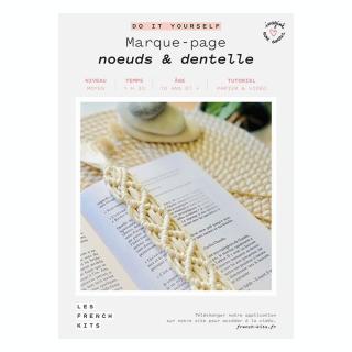 Kit DIY Marque-pages nœuds & dentelle - French'Kits - Rougier et Plé