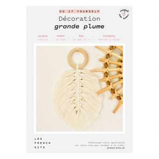 Kit DIY Décoration grande plume - French'Kits - Rougier et Plé