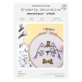Kit savoir-faire Broderie décorative monsieur chat - French'Kits - Rougier et Plé