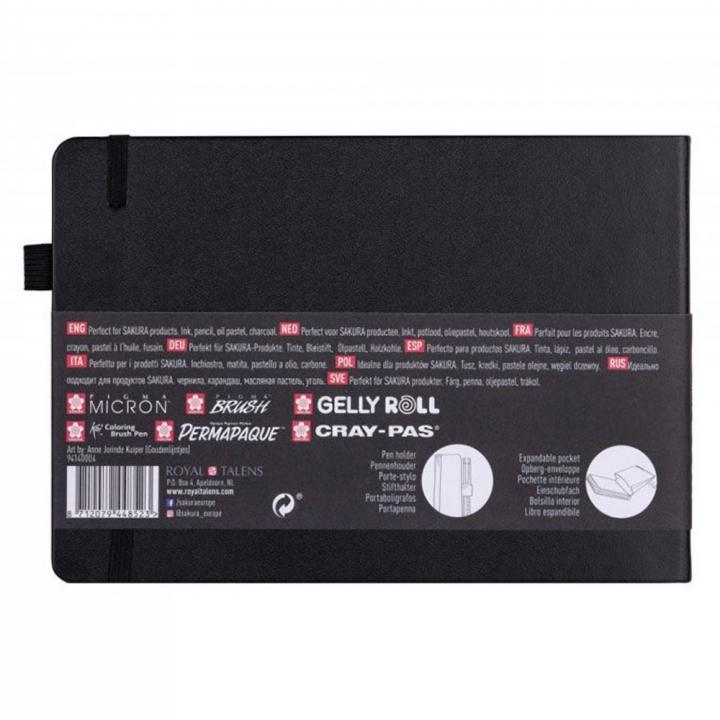 Carnet de dessin Sketch Note Book papier Blanc crème 140 g/m² 80 F - Sakura - Rougier et Plé