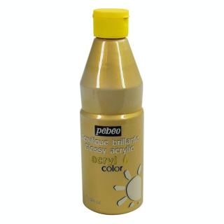 Peinture enfant acrylique Acrylcolor 500 ml Or - Pébéo - Rougier et Plé