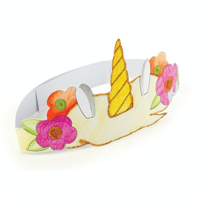 Couronne licorne à colorier 6 pcs - Graine Créative - Rougier et Plé
