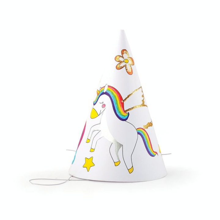 Chapeau pointu Licorne 6 pcs - Graine Créative - Rougier et Plé