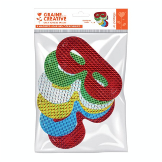 Masque Loup holographique - Graine Créative - Rougier et Plé