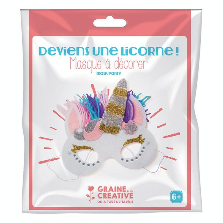 Masque en feutrine kit Licorne - Graine Créative - Rougier et Plé