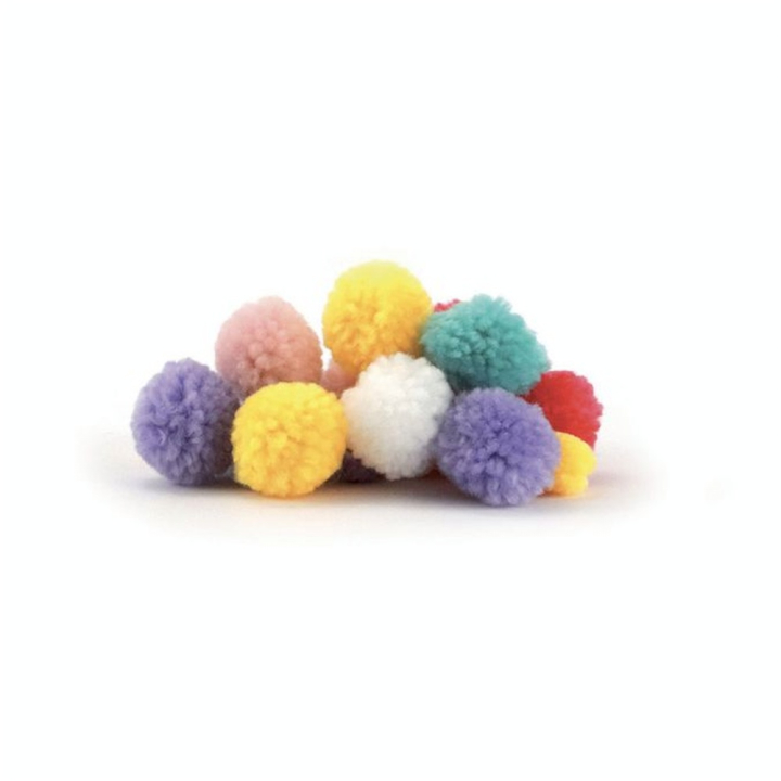 Pompons laineux Ø 15 et 30 mm 24 pcs - Graine Créative - Rougier et Plé