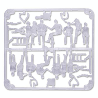 Personnage assis transparent 8 types 1 : 50 - Schulcz - Rougier et Plé