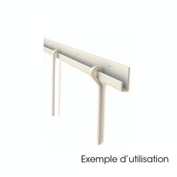Tige pour cimaise Crosse anodisé Or 200 cm - CiviC - Rougier et Plé