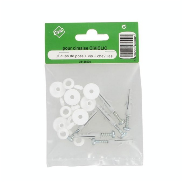 Accessoires pour cimaise invisible 6 pcs - CiviC - Rougier et Plé