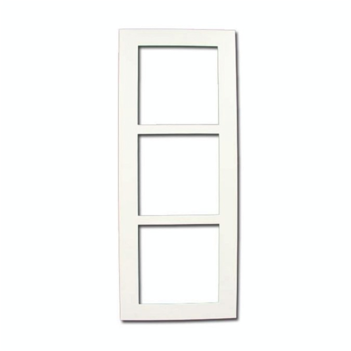 Passe-partout Blanc cassé 20 x 50 cm 3 vues 14 x 14 cm - Rougier&Plé - Rougier et Plé