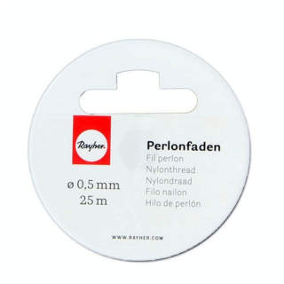 Fil perlon transparent Ø 0.5 mm x 25 m - Rayher - Rougier et Plé
