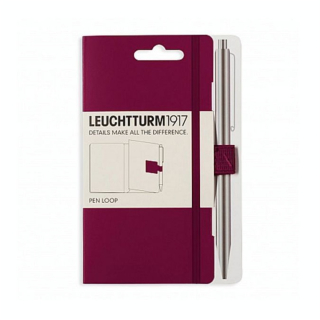 Attache stylo pour carnet Pen Loop Violet Port Red - Leuchtturm1917 - Rougier et Plé