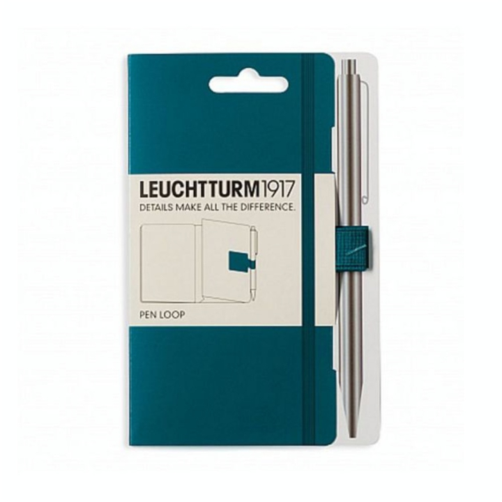 Attache stylo pour carnet Pen Loop Bleu Pacific green - Leuchtturm1917 - Rougier et Plé