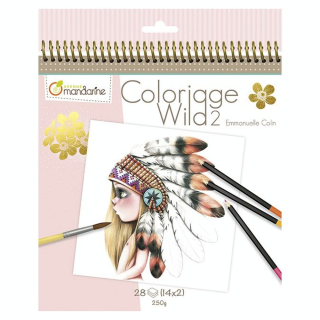 Carnet de coloriage Wild N°2 - Avenue Mandarine - Rougier et Plé