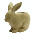 Cache pot lapin en papier mâché 19 x 10 x 18,5 cm - Décopatch - Rougier et Plé