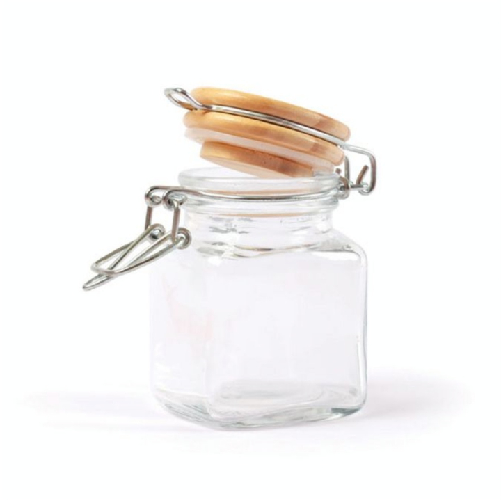 Mini bocal en verre carré H.7,5 cm - Graine Créative - Rougier et Plé