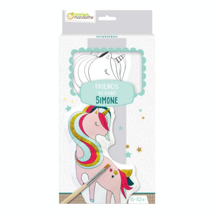 Peluche à peindre Simone la Licorne - Avenue Mandarine - Rougier et Plé
