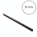 Peigne de reliure plastique Noir A4 Ø 8 mm 25 pcs - Gbc - Rougier et Plé