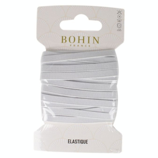 Élastique tissé souple Blanc 5 mm x 3 m - Bohin - Rougier et Plé