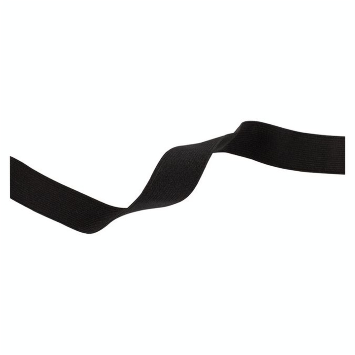 Élastique tissé souple Noir 18 mm x 0,8 m - Bohin - Rougier et Plé