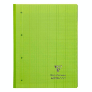 Bloc de cours 22,3 x 29,7 cm grands carreaux Séyès 160p perforées Koverbook - Clairefontaine - Rougier et Plé