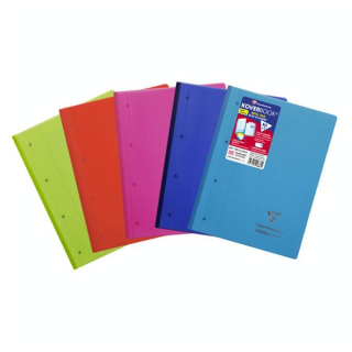 Bloc de cours 22,3 x 29,7 cm ligné 160p perforées Koverbook - Clairefontaine - Rougier et Plé