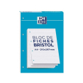 Bloc Bristol 2.0 petits carreaux Q.5x5 Perforé 30 fiches A4 - Oxford - Rougier et Plé