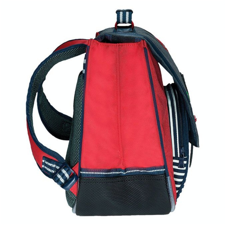 Cartable 38 cm Les Chinés Teddy  Gris / Rouge - Tann's - Rougier et Plé