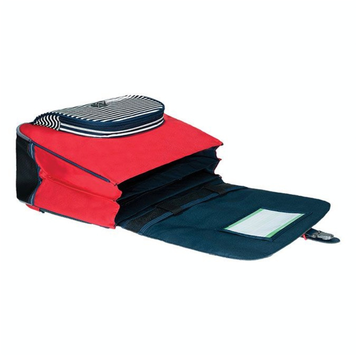Cartable 38 cm Les Chinés Teddy  Gris / Rouge - Tann's - Rougier et Plé