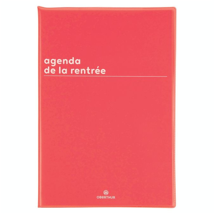 Agenda semainier 2023-2024 16 x 24 cm Boréal Rouge - Editions Oberthur - Rougier et Plé