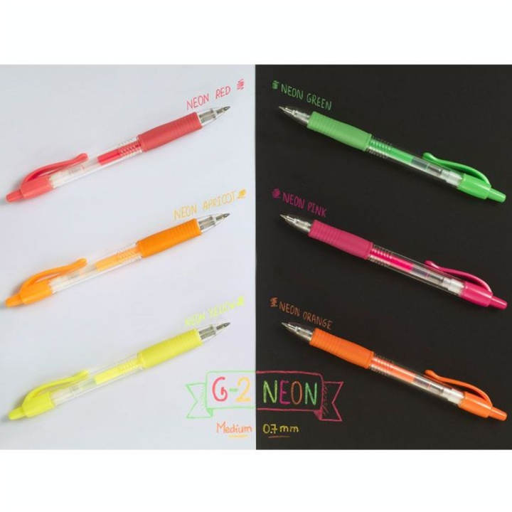 Roller gel G-2 Moyen 0.7 Neon - Pilot - Rougier et Plé