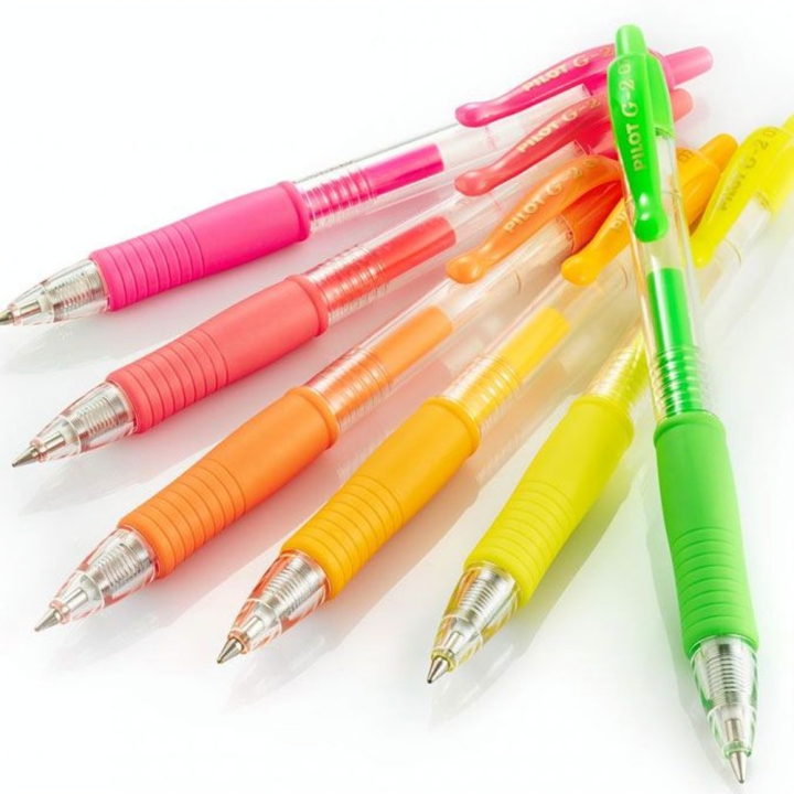 Roller gel G-2 Moyen 0.7 Neon - Pilot - Rougier et Plé