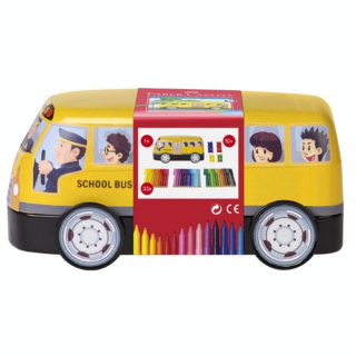 Coffret métal bus 30 feutres connector - Faber-Castell - Rougier et Plé